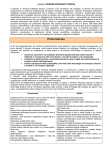 Disciplina: SCIENZE INTEGRATE (FISICA) - "G. Vallauri"
