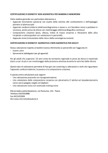 certificazione di idoneita` non agonistica per bambini o minorenni