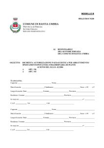 modello b - Comune di Bastia Umbra