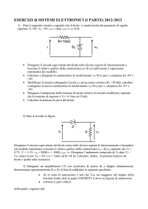 Prova scritta I° parte –ELETTRONICA I – 05/09/06