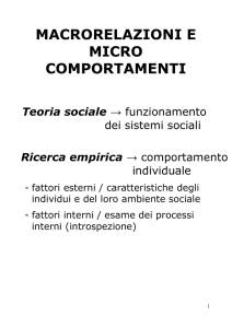 Slides Coleman - Dipartimento di Sociologia e Ricerca Sociale