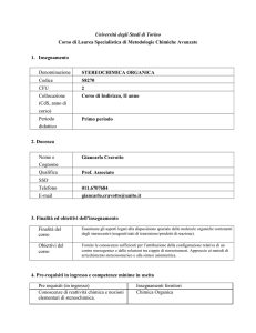 Periodo didattico - Corso di Laurea in Matematica per la Finanza e l