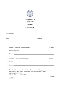 Testo esame del 22 Febbraio 2013