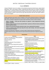 Linee guida di Matematica per gli istituti Tecnici a