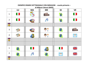 Orario settimanale