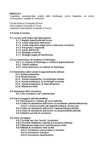 analisi-errori - Dipartimento di Lingue e Letterature Straniere e