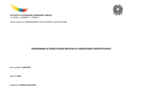 programma di lab. odo classe 2A/ OD - Istituto Cigna - Baruffi