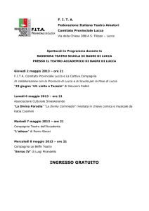 Programam degli spettacoli amatoriali