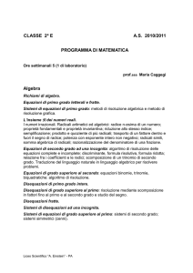 classe ifa - Liceo Scientifico Albert Einstein