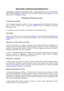 Interruzione volontaria di gravidanza (IVG)