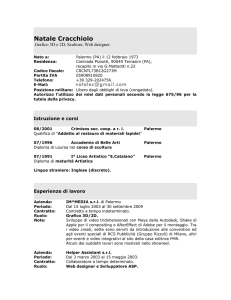 Natale Cracchiolo Grafico 3D e 2D, Scultore, Web designer. Nato a