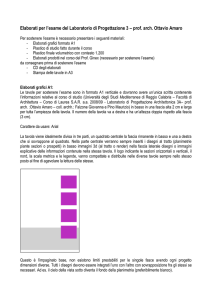 Elaborati per l`esame del Laboratorio di Progettazione 3 – prof