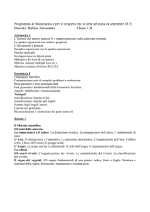 Corso H: recupero Classi I - Istituto Comprensivo Carpi Centro