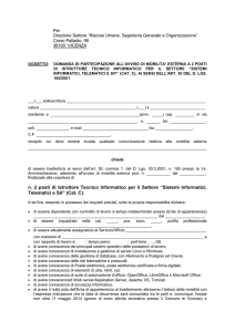 2 posti Istruttore Tecnico Informatico