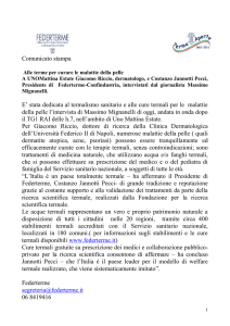 Terme per curare le malattie della pelle