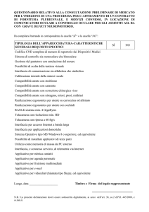 Questionario Tecnico consultazione preliminare