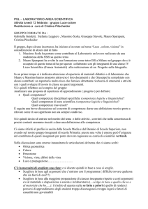 RESTITUZIONE LAVORO DI GRUPPO