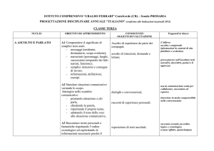 Progettazione annuale ITALIANO - cl. 3