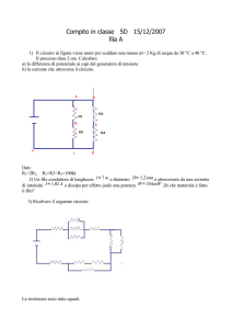 circuiti - Compiti in classe