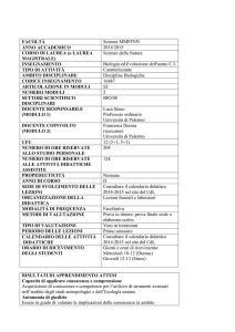 facoltà - UNIPA-Offerta Formativa