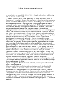 Relazione prima lezione corso qualifiche