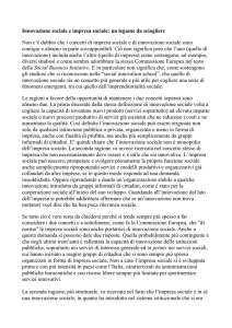 Innovazione sociale e impresa sociale Borzaga