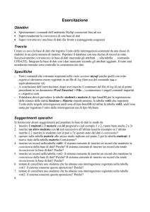 Esercitazione