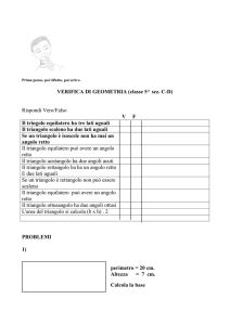 VERIFICA DI GEOMETRIA (classe 5^ sez