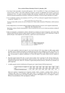 Prova scritta di Misure Elettriche NO 12 dicembre 2012