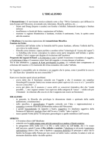 IDEALISMO e FICHTE- Vita e pensiero