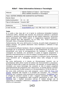 RISeT – Rete Informativa Scienza e Tecnologia