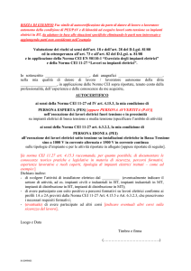 BOZZA DI ESEMPIO Fac simile di autocertificazione da parte di