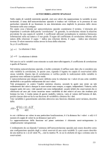 autocorrelazione spaziale
