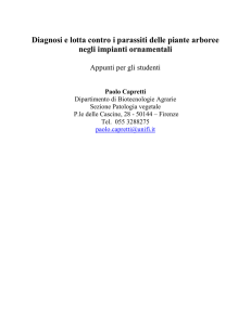Diagnosi e lotta contro i parassiti vegetali