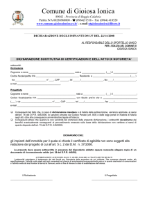 Dichiarazione D.M. 37/08 - Comune di Gioiosa Ionica
