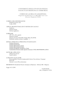 Informatica - Facoltà di Medicina e Chirurgia