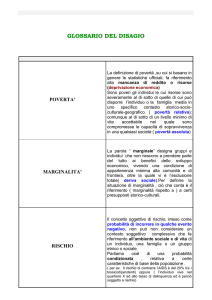 Glossario del disagio