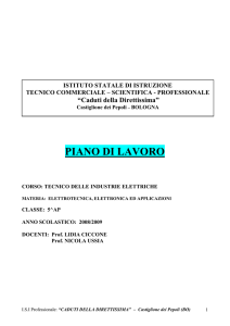 DOCENTI: Prof. LIDIA CICCONE