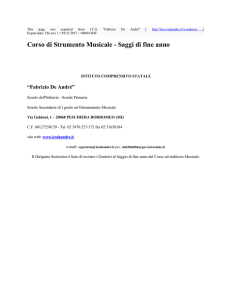 Corso di Strumento Musicale - Saggi di fine anno