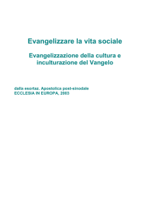 Evangelizzare la vita sociale