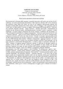 Rivoluzione per la chirurgia della cataratta: è possibile intervenire