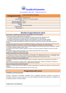 Facoltà di Economia - Università degli Studi di Foggia