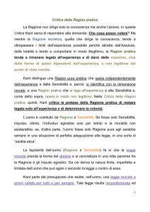 KANT Critica della Ragion pratica
