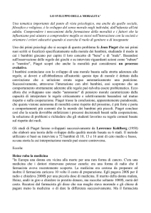 lo sviluppo della moralita - Università degli studi di Pavia
