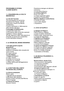 PROGRAMMA DI STORIA