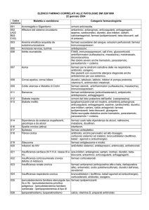 farmaci correlati alle patologie