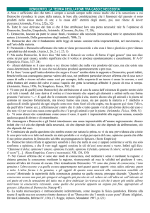 Democrito, La teoria degli atomi TRA CASO E NECESSITA