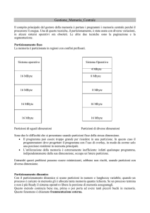 Gestione_Memoria_Centrale - Sistemi e reti di computer