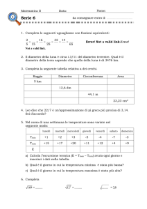 Serie ……… - matematica.ch - Matematica per la scuola media