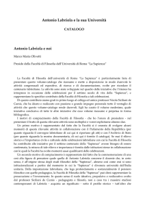 Antonio Labriola e noi